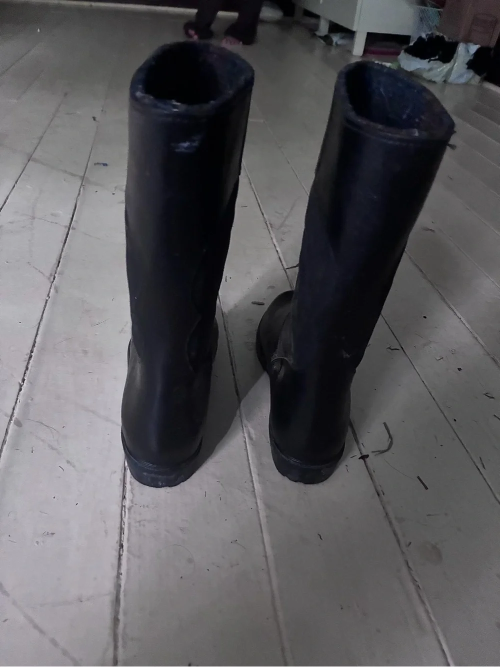Wool Blanket Lined Rubber Rain Boots Galoshes Waterproof Pull-on Canada Womens 8